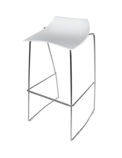 Scoop barstool (white)